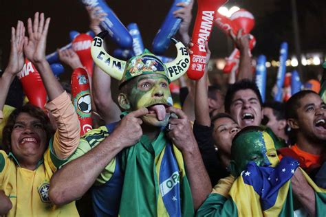 What do Brazil fans chant?