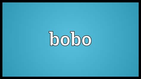 What does Bobo mean in Argentina?